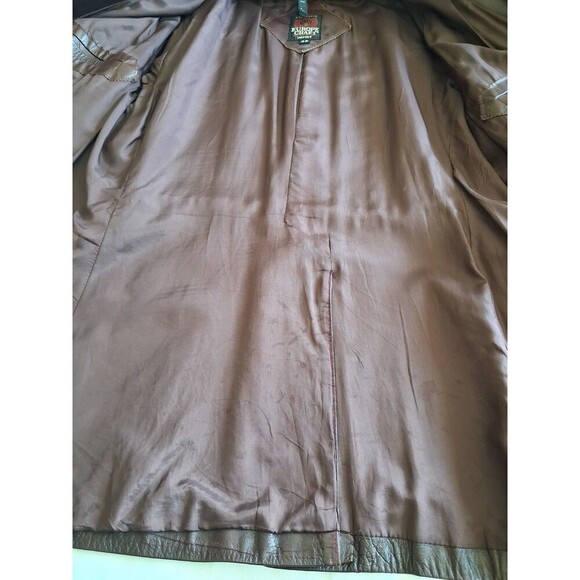 VINTAGE 1970'S Europe Craft Import, Long Jacket, Burgundy, Size 40, Many Pockets - Picture 8 of 16